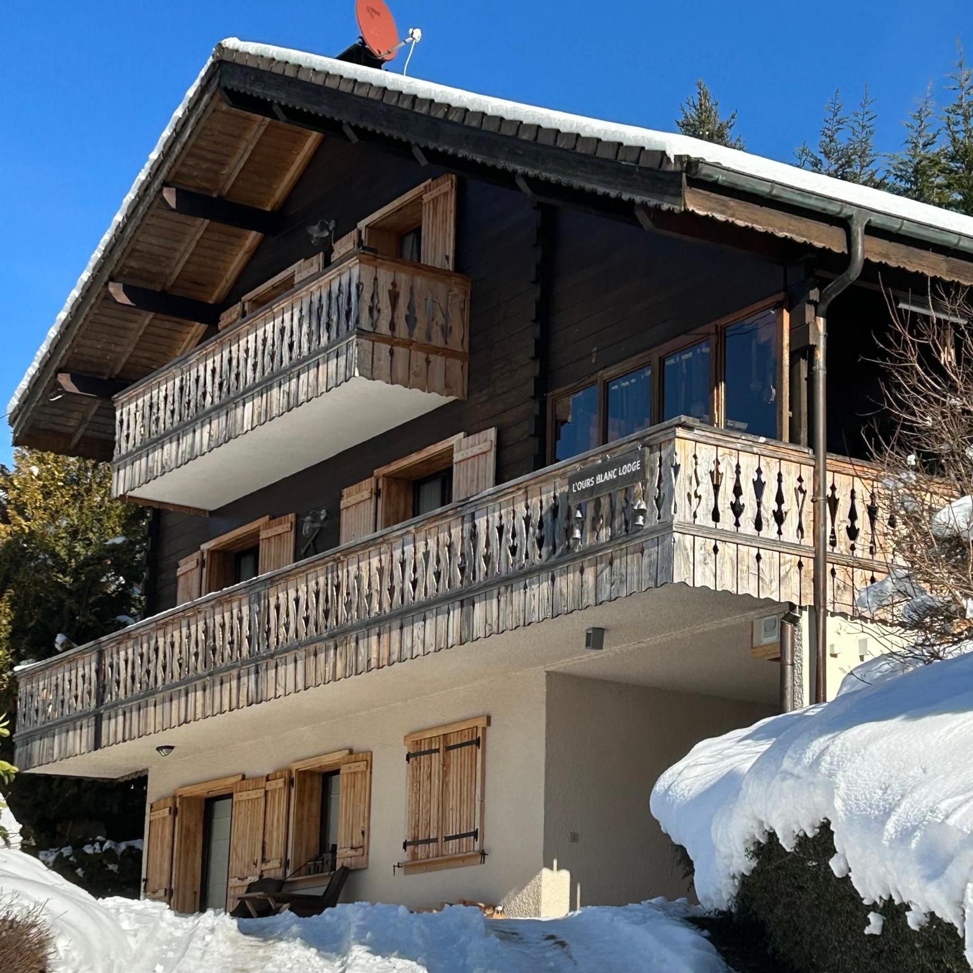 L'Ours Blanc Lodge Le Biot Buitenkant foto